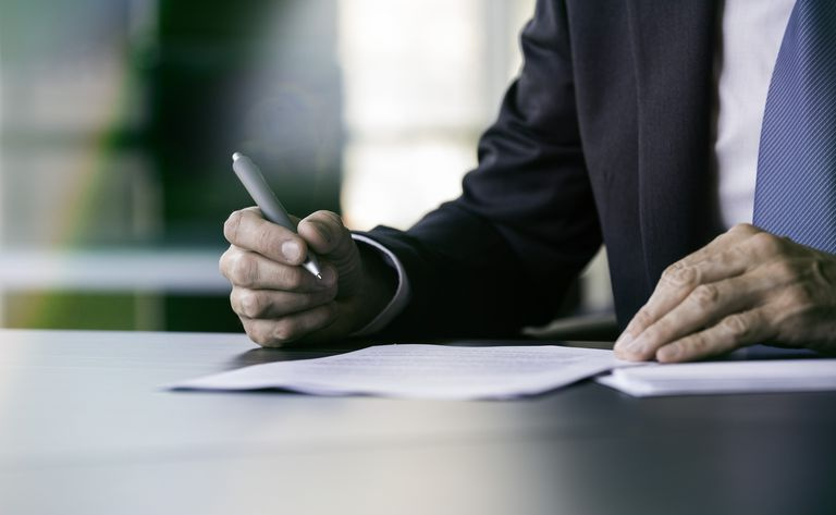 Executive skrive brev for hånd