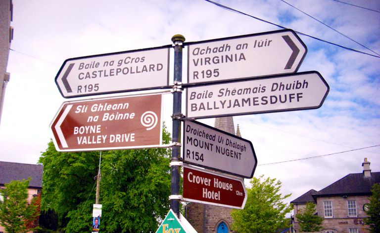Veiskilt i Oldcastle, County Meath