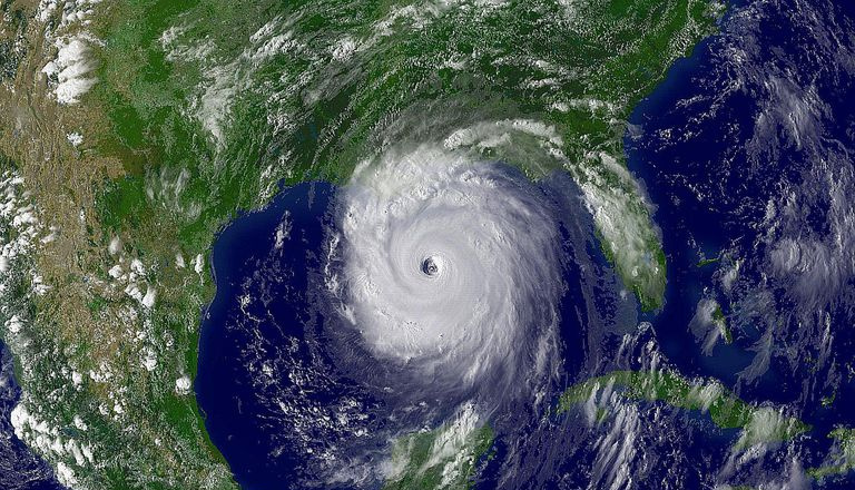 satellittvisning av orkanen Katrina