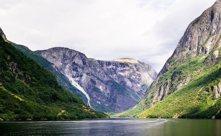 Belle vue sur le fjord en Norvège