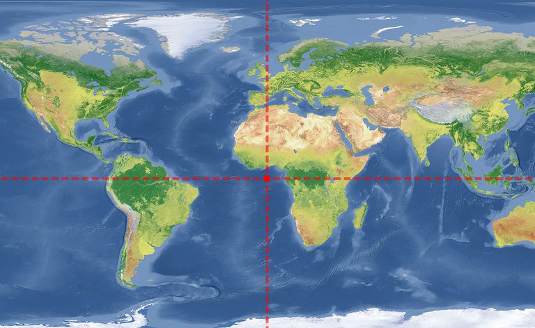 0° LATITUDE, 0° LONGITUDE