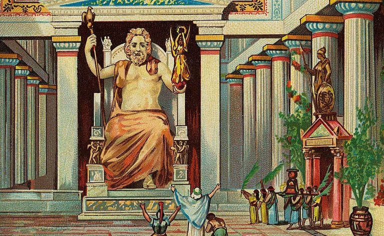 La estatua de Zeus en Olimpia