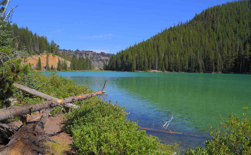 Paisaje del lago Devils O