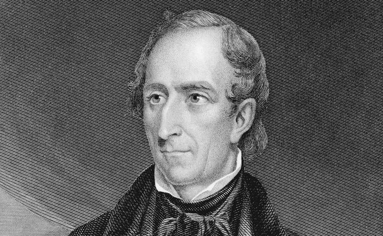 Retrato gravado do presidente John Tyler