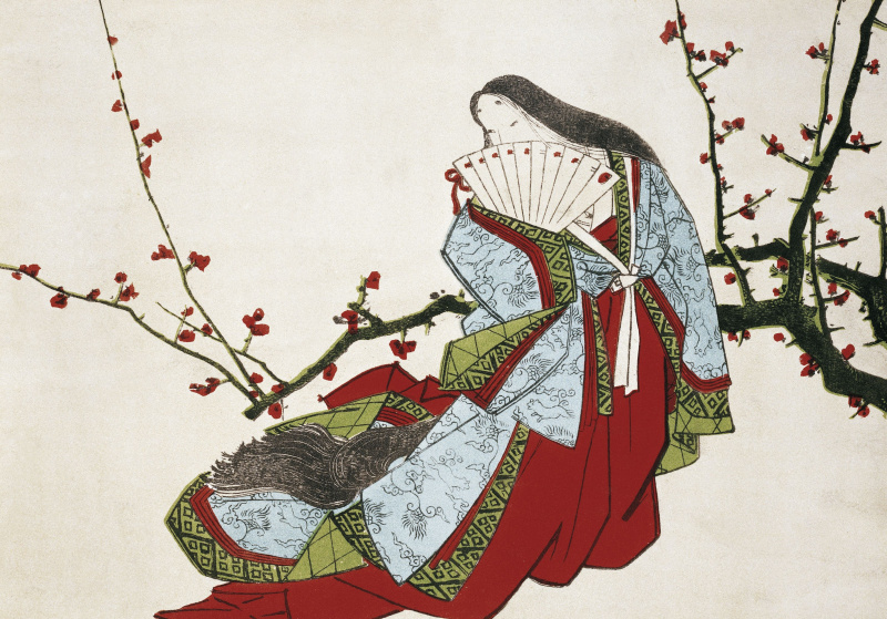 Poetka Ono no Komachi (ok. 825-900), ilustracja z L