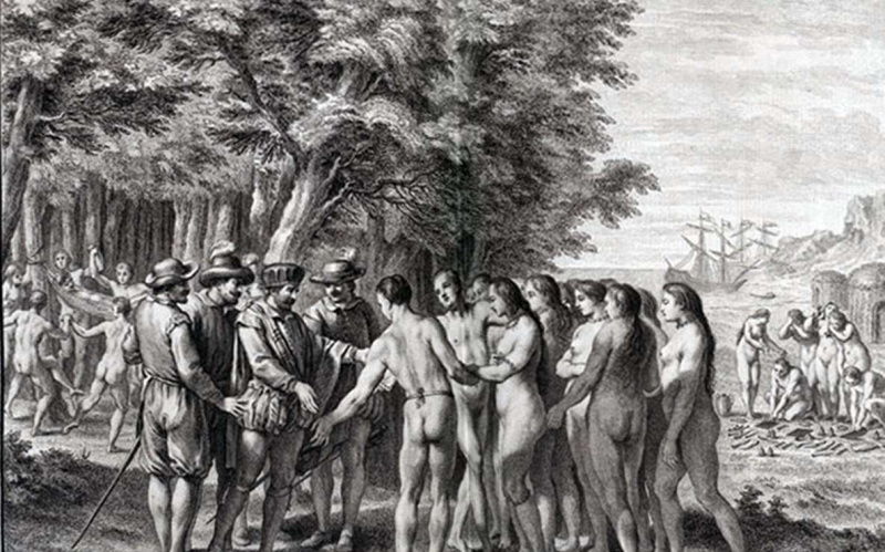 Frauen, die Cortes in Potonchan gegeben wurden