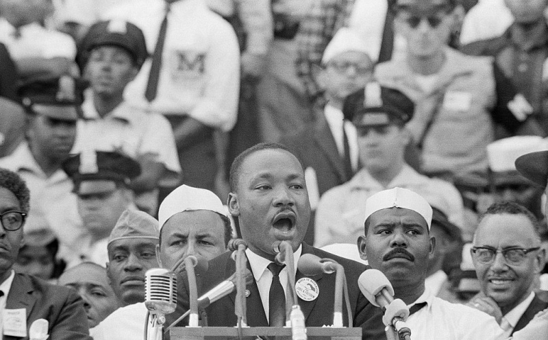 Dr. Martin Luther King Jr. entrega seu famoso