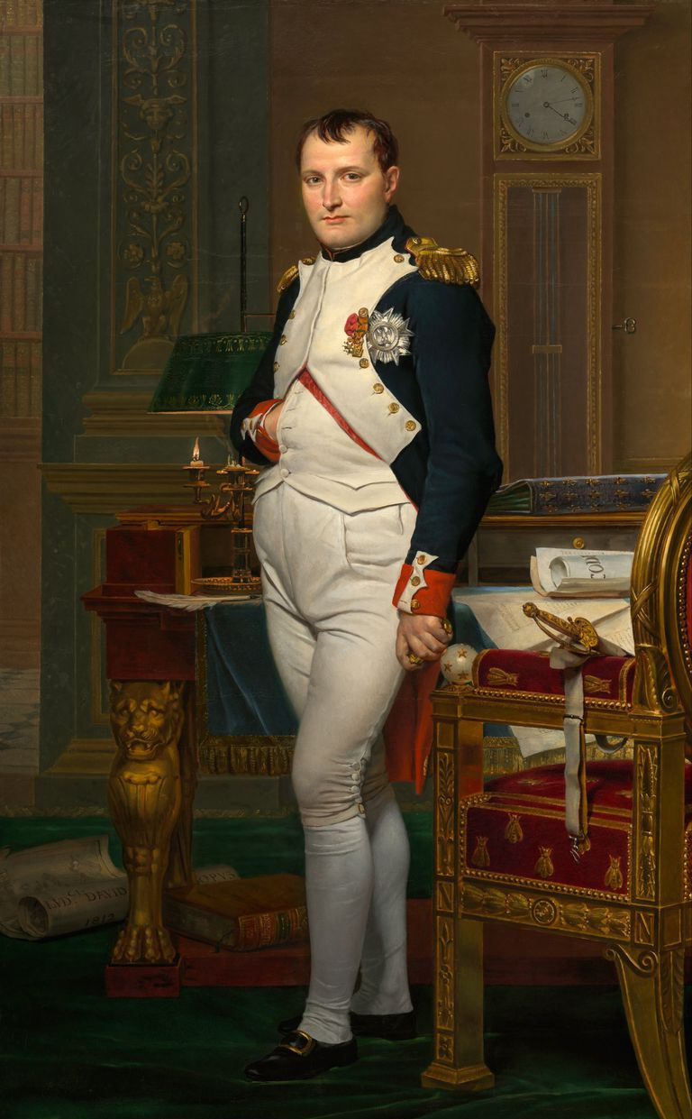 Keiser Napoleon i hans studie ved Tuileriene, av Jacques-Louis David, 1812