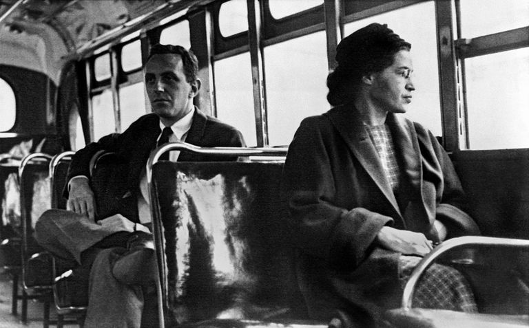 Rosa Parksová v autobuse