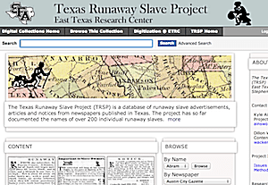 Texas Runaway Slave Project