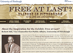 Endelig fri? Slaveri i Pittsburgh på 1700- og 1800-tallet
