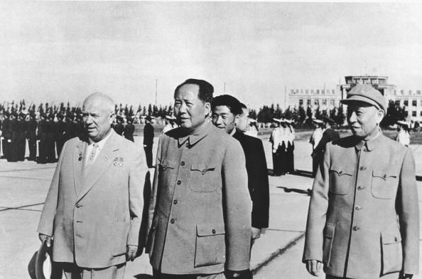 Ņikita Hruščovs un Mao Dzeduns