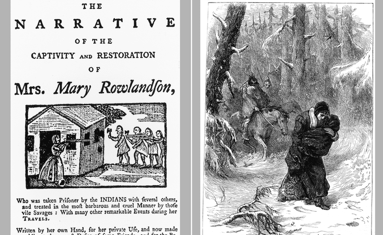 Mary Rowlandson Narrative: okładka książki i ilustracja