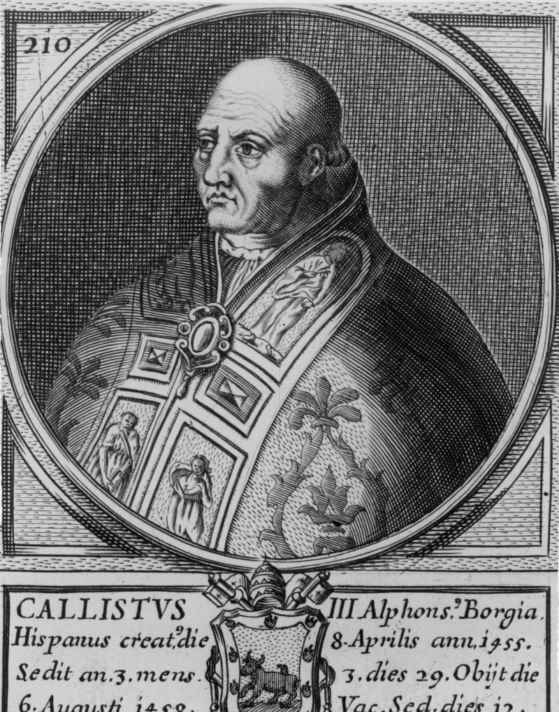 Retrato ilustrado de Calixtus III