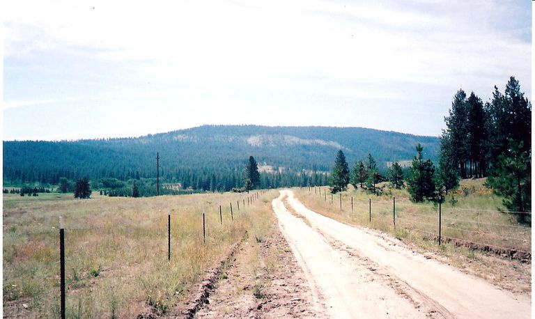 strada di campagna che porta alle colline