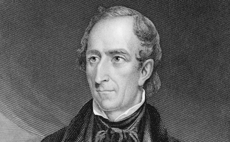 Retrato gravado do presidente John Tyler
