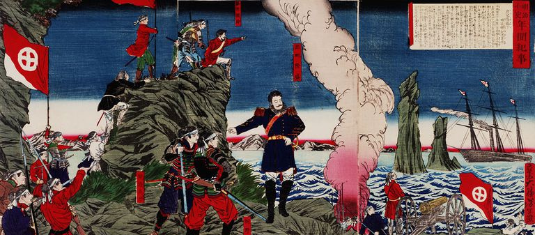 鹿児島の叛乱 芳年画