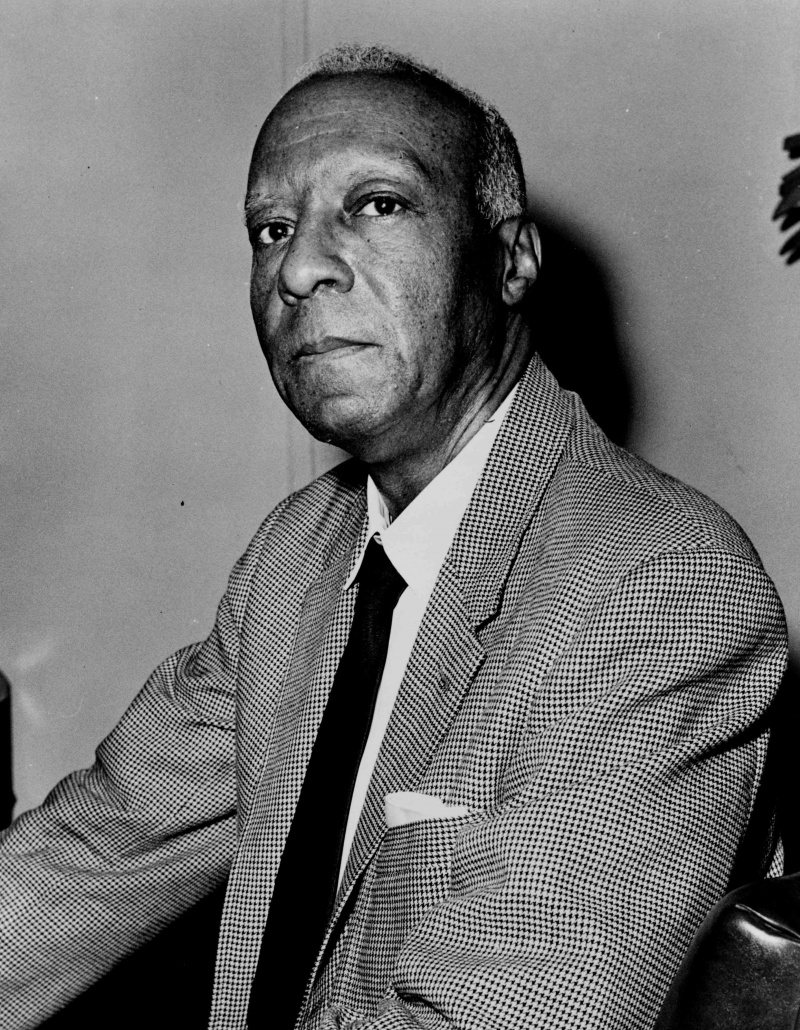 Fotografia in bianco e nero di A. Philip Randolph.