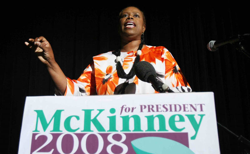 Candidat présidentiel du Parti vert Cynthia McKinney, 2008