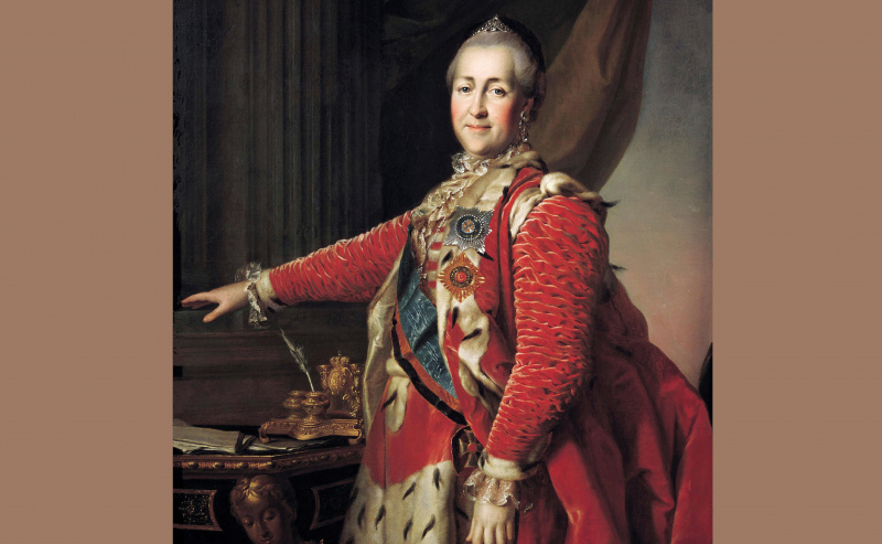 Catalina II, emperatriz de Rusia, 1782 retrato de Dmitry Levitsky.