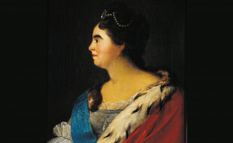 Zarina Catalina I, de un retrato de alrededor de 1720
