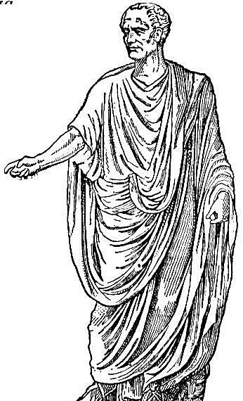 Toga-kledd romersk