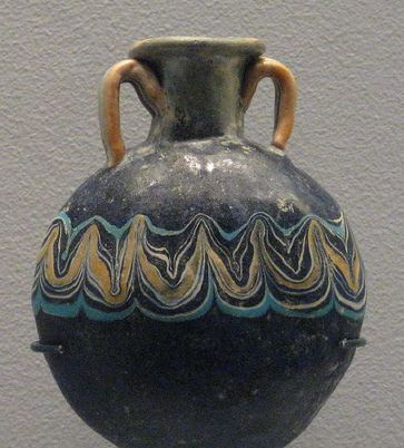 Natronglas – Salbenflasche – Neues Reich, 18. oder 19. Dynastie