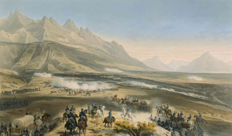 Illustration de la bataille de Buena Vista