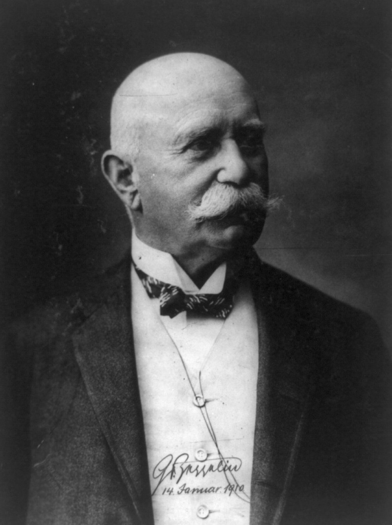Ferdinand Adolf August Heinrich Graf von Zeppelin (1838-1917).
