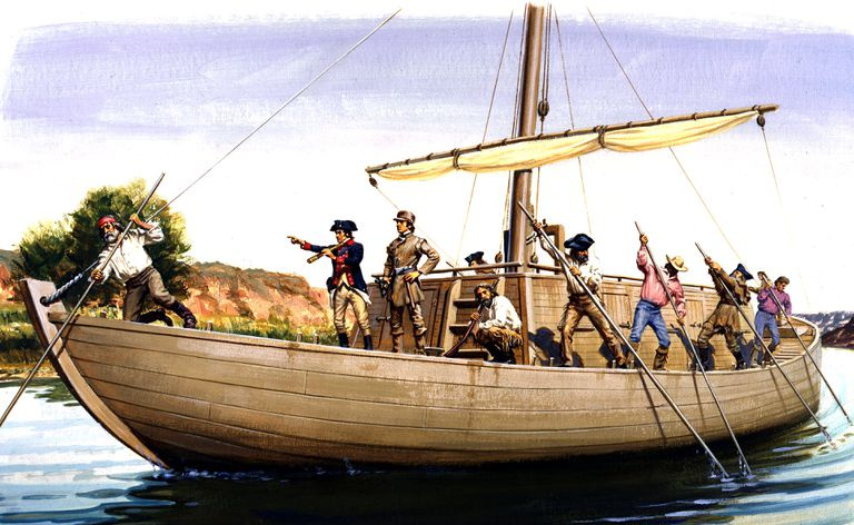 Uma pintura retrata Meriwether Lewis e William Clark