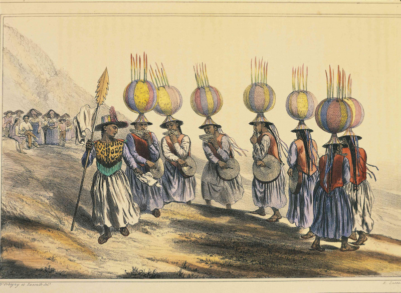 Aimaras indiešu deja, Bolīvija, 1833