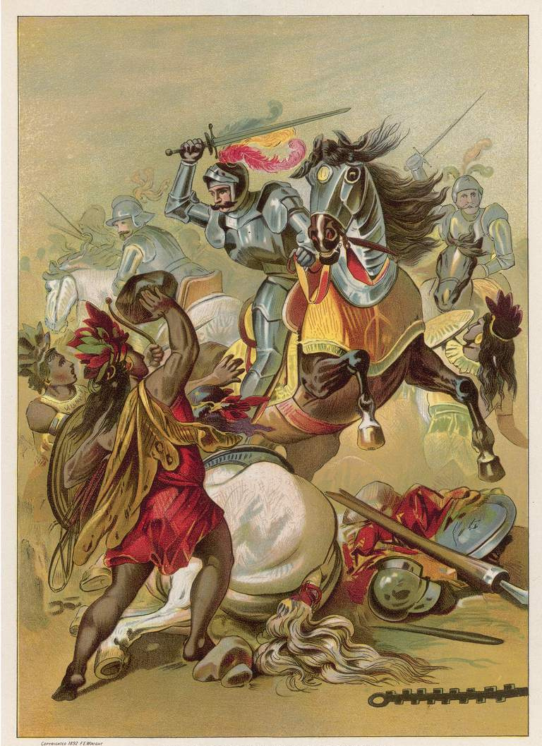 Obraz španielskeho dobyvateľa Hernanda Corteza (1485-1547), okolo roku 1500.