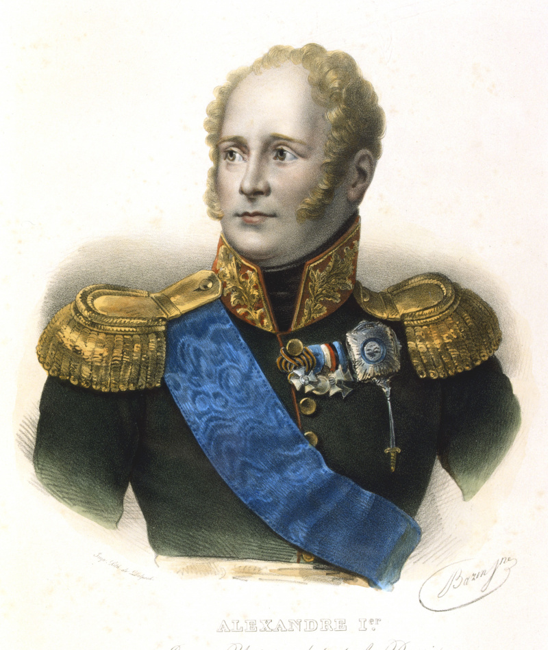 Alessandro I, Zar di Russia, c1801-1825.
