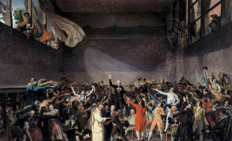 Tenisa korta zvērests, 1789. gada 20. jūnijs