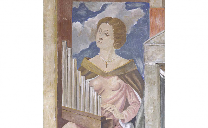 Elena Lucezia Cornaro Piscopia、パドヴァ、ボー宮殿のフレスコ画から