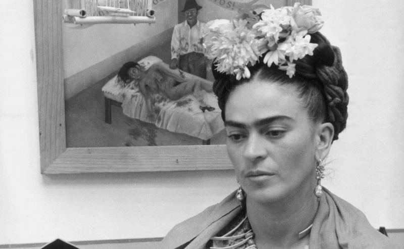 Meksykańska malarka Frida Kahlo, ok. 1945 r.