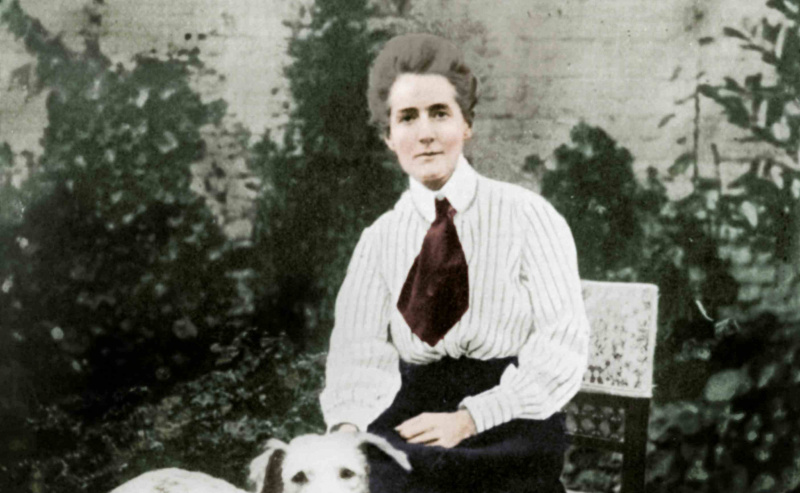 Edith Cavell ze swoimi psami, C1915