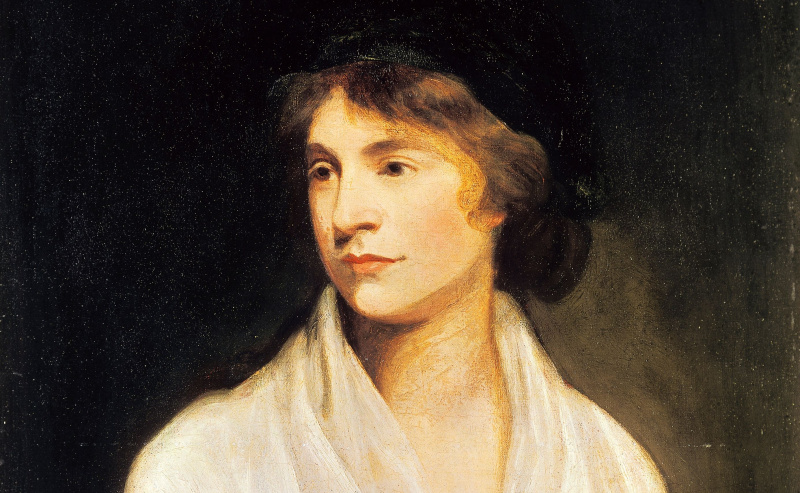 Mary Wollstonecraft - detalle de una pintura de John Odie, alrededor de 1797