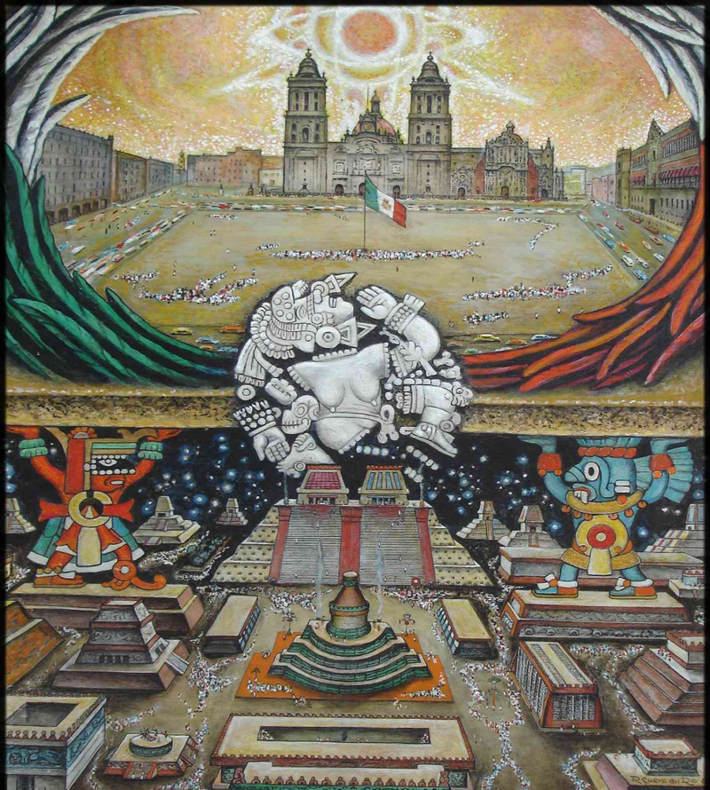 Tenochtitlan Foundation, zum Wandbild