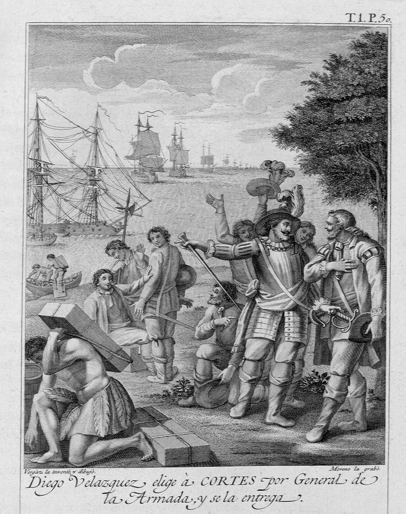 Velazquez wählt Cortes aus, um eine Expedition in den Westen zu leiten