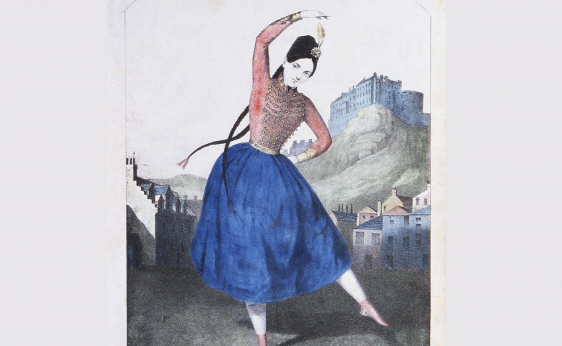 Fannie Elssler e la sua Cracovienne Dance, copertina musicale, 1850