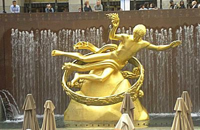 Statue de Prométhée au Rockefeller Center