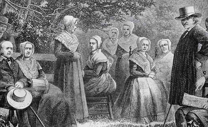 Portrait de groupe de Shakers de Pennsylvanie