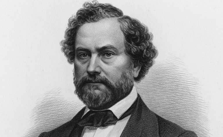アメリカの発明家サミュエル・コルト (1814 – 1862) の肖像