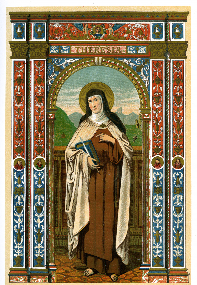 Svētā Terēze no Avilas, 1886. gada ilustrācijā
