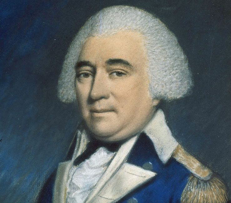 Anthony Wayne dans un uniforme bleu de l