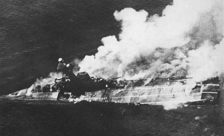 Untergang der HMS Hermes im Zweiten Weltkrieg