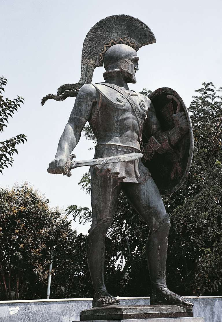 Estatua de Leónidas, rey de Esparta