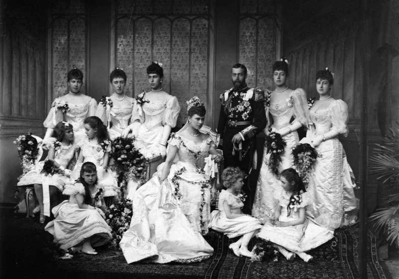 La festa di matrimonio del futuro re Giorgio V e Maria di Teck nel 1893