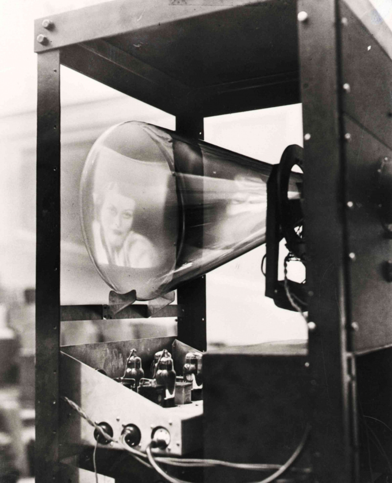 Demonstration des Fernsehens